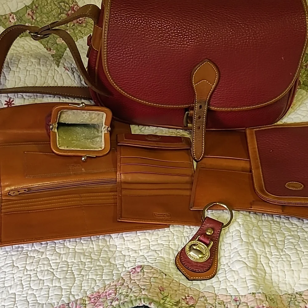 Vintage Dooney & Bourke AWL (Rare) Rose Satchel Bundle - Picture 16 of 17